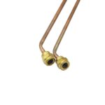 3MM Full Copper Hydraulic Oil Tube Pipe with Welded Connectors For M5 Quick Connector 1/14 RC Hydraulic Excavator Forearm Parts 2