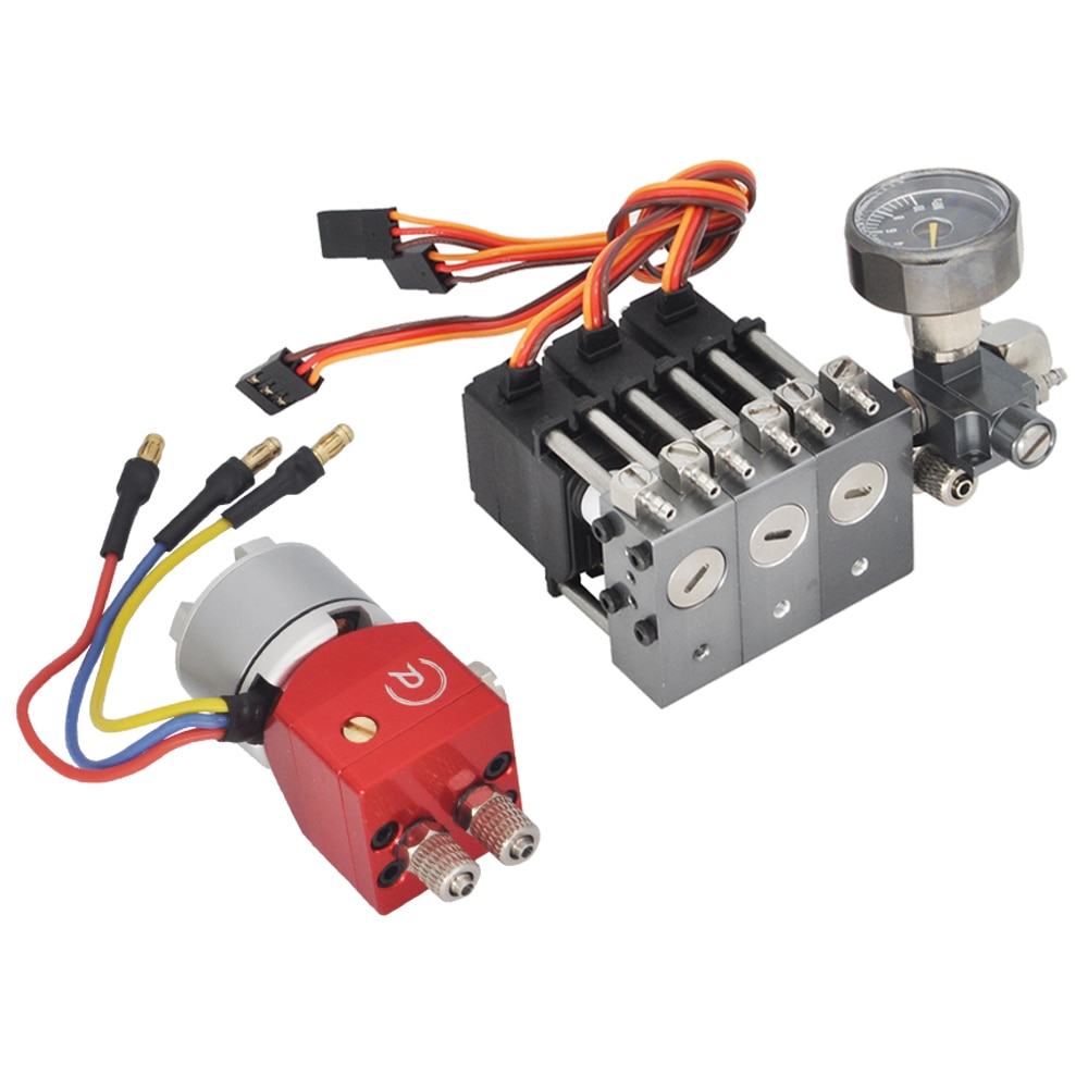 RC Hydraulic Kit - 3CH Mini Valve, Oil Pump, Relief Valve 1