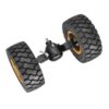 Front axle with tire